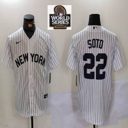 Nike New York Yankees #22 Juan Soto white MLB baseball Jersey-BD