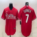 Nike Philadelphia Phillies #7 Trea Turner red majestic baseball jersey