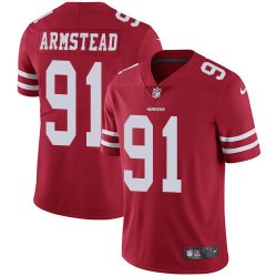 San Francisco 49ers #91 Armstead nike red Color Rush Limited Jersey