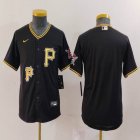 Youth Nike Pittsburgh Pirates blank black majestic baseball jerseys 01