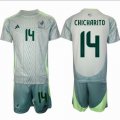 2024-2025 Mexico team #14 CHICHARITO gray soccer jersey away