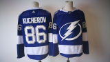 Adidas Tampa Bay Lightning #86 Nikita Kucherov blue ice hockey