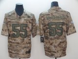 Dallas Cowboys #55 Leighton Vander Esch Camo Nike Color Rush Limited Jersey