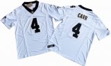 New Orleans Saints 4# Derek Carr white Nike Vapor F.U.S.E. Limited Jersey