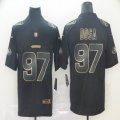 Nike 49ers #97 Nick Bosa nike black gold Color Rush Limited Jersey