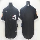 Nike Chicago White Sox blank black baseball mlb Jersey-BD