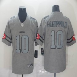 Nike San Francisco 49ers #10 Jimmy Garoppolo Heather gray Color Rush Limited Jersey-BD