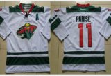 Reebok Minnesota Wild #11 Zach Parise white NHL Jersey A patch