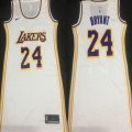 Nike Los Angeles Lakers #24 Kobe Bryant white NBA Embroidered Women's Skirt-LT