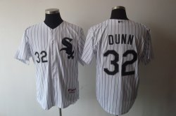 Chicago White Sox 32 DUNN white mlb jerseys