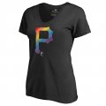 Women's Pittsburgh Pirates Fanatics Branded Pride Black T-Shirt