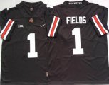 Ohio State Buckeyes #1 Justin Fields black Nike limited ncaa Jersey(1)