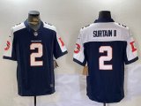 Denver Broncos #2 Patrick Surtain II Nike blue white Alternate Vapor F.U.S.E. Limited Jersey