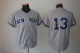 New York Yankees Alex Rodriguez 13 Grey Jerseys