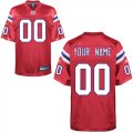 New England Patriots Customized Personalized Red Jersey