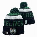 2024 Boston Celtics black white green NBA Sports Cuffed Knit Hats 01