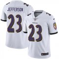 Baltimore Ravens #23 Jefferson Nike white Color Rush Limited Jersey