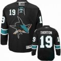 NHL San Jose Sharks #19 Joe Thornton Black Jersey