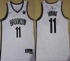 Nike Brooklyn Nets #11 Kyrie Irving white NBA Jerseys 75th-XD