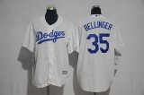 Los Angeles Dodgers #35 Cody Bellinger white kid majestic baseball Jersey