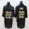 Nike Tennessee Titans #22 Derrick Henry black Camo Salute To Service Limited Jersey-BD