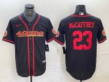 Nike San Francisco 49ers #23 Christian McCaffrey black baseball jerseys Joint name -BD