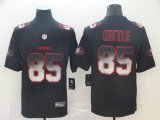 Nike 49ers George Kittle #85 black Color Rush Limited Jerseys Fireworks version