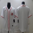 Nike Cincinnati Reds blank white majestic baseball jersey-BD