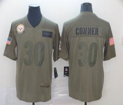 Pittsburgh Steelers #30 James Conner Nike Camo 2019 Salute to Service Limited Jersey