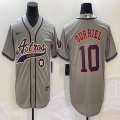 Nike Houston Astros #10 Yuli Gurriel gray majestic baseball jerseys Joint name -BD