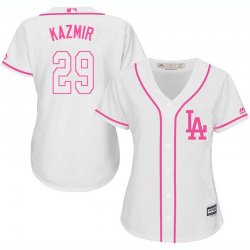 2017 Women Los Angeles Dodger #29 Kazmir white majestic mlb jersey