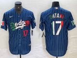 Los Angeles Dodgers #17 Shohei Ohtani Nike blue fashion majestic baseball Jersey-BD 04