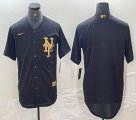 Nike New York Mets blank black majestic baseball jerseys