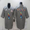 Nike Miami Dolphins Tua Tagovailoa gray Color Rush Limited Jersey Rainbow version-BD