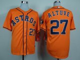 Houston Astros Jose Altuve 27# throwback orange mlb jerseys