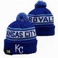 2024 kansas city royals blue white MLB Cuffed Knit Hats