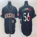 2023 World Cup Mexico #56 Randy Arozarena black majestic baseball jerseys 11