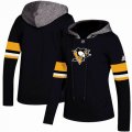 Custom Adidas Pittsburgh Penguins black Ice Hockey Hooded Sweatshirt