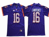 Clemson Tigers #16 Trevor Lawrence College Football Limited Jersey - purple