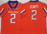 Boise State Broncos #2 Ashton Jeanty orange college football jerseys