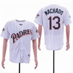 San Diego Padres #13 Manny Machado white majestic mlb baseball Jerseys