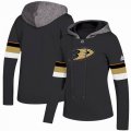 Custom Adidas Anaheim Ducks black Ice Hockey Hooded Sweatshirt