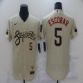 Arizona Diamondbacks #5 Escobar Nike Beige Flexbase Authentic Collection Jersey-BD