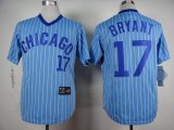 Chicago Cubs Kris Bryant 17# skyblue baseball Jersey