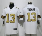 Saints #13 Micheal Thomas Nike white Color Rush Limited Jersey-ZH