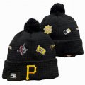 2024 Pittsburgh Pirates black MLB Cuffed Knit Hats