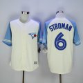 Toronto blue jays #6 Marcus Stroman white skyblue baseball jersey shirts