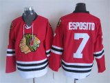 Reebok Chicago Blackhawks #7 Tony Esposito Red NHL Jerseys