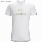 Personalized Custom white mens Dadi t-shirts with ARC TERYX logo