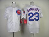 Chicago Cubs Sandberg 23# white MLB baseball Jersey